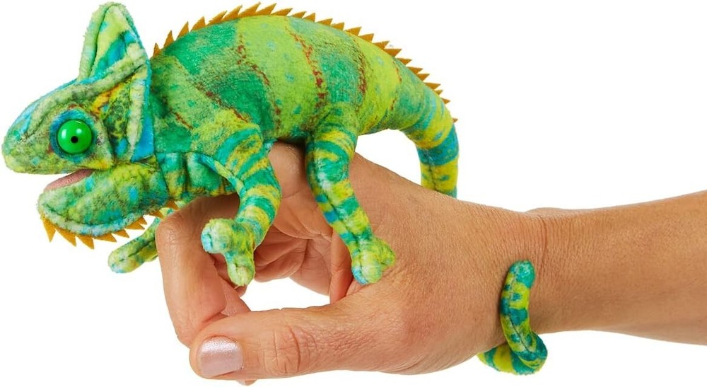 Mini Chameleon Finger Puppet 6 inches