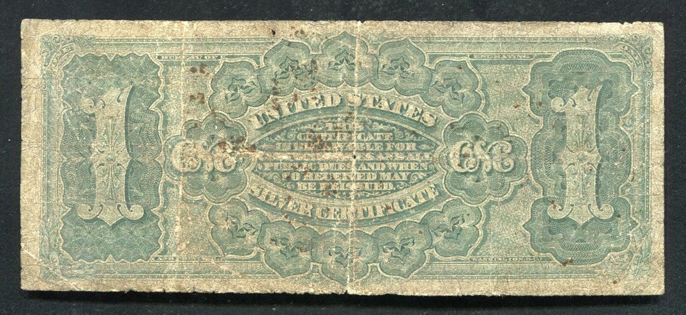 FR. 217 1886 $1 ONE DOLLAR “MARTHA” SILVER CERTIFICATE CURRENCY NOTE 