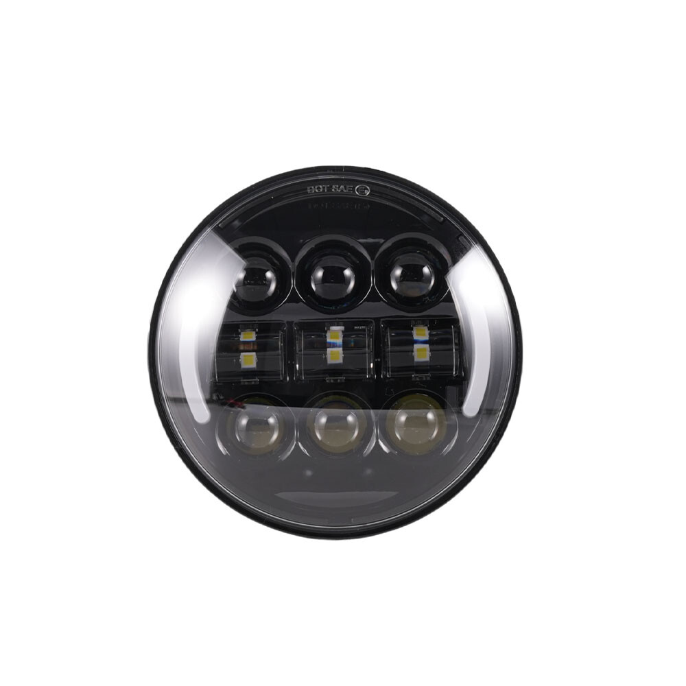For Harley Softail Deuce 2000-2007 5-3/4"LED Headlight Hi Low Beam Projector