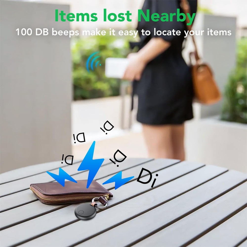 Air Tracker Tags4 Pack Smart Bluetooth Tracker, Item Finder Works with Apple ...