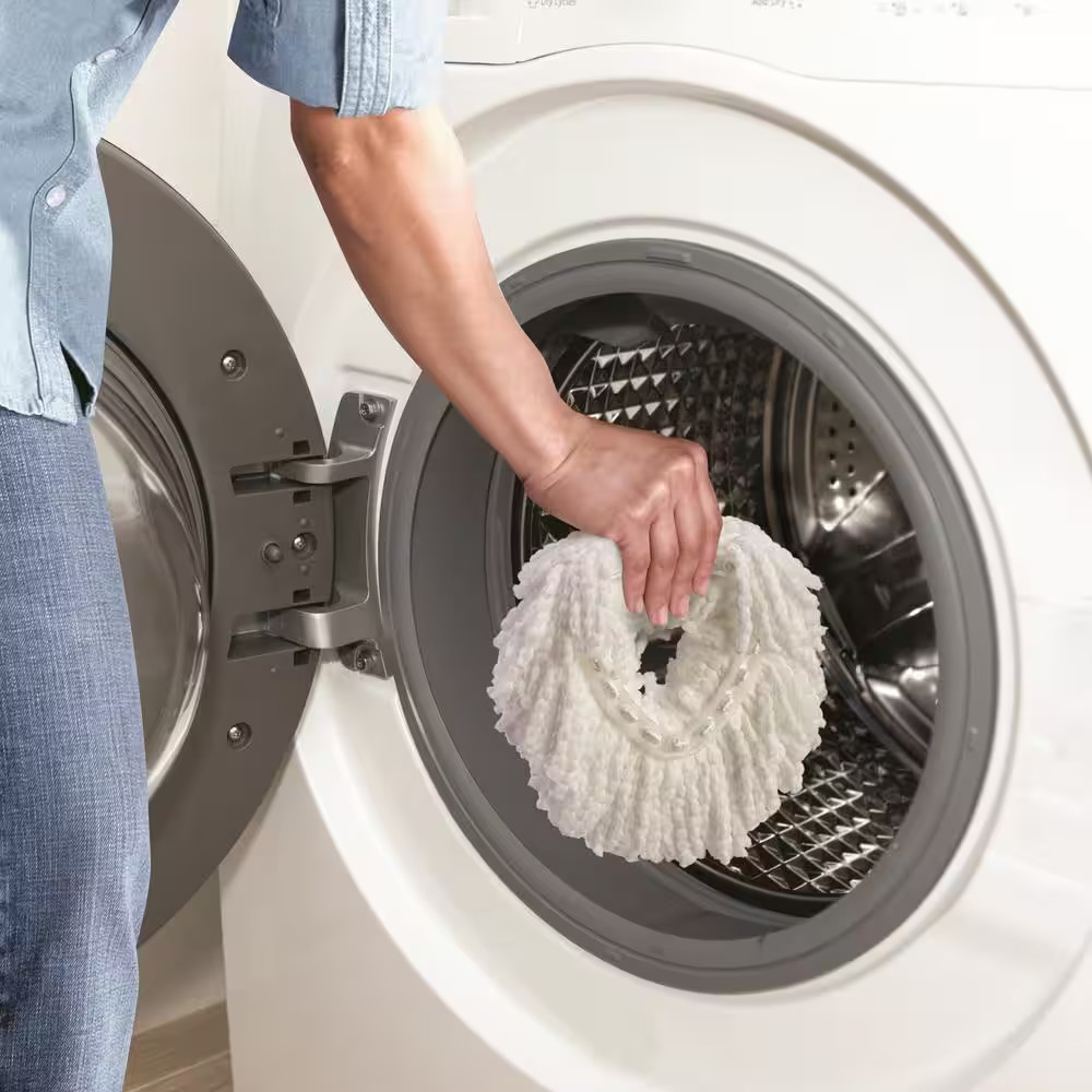 Easywring Spin Mop and Bucket System 2 Extra Machine Washable Mop Head Replaceme