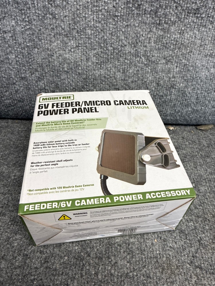 Moultrie MFA15029 6V Feeder Micro Camera Solar Power Panel External Battery Case