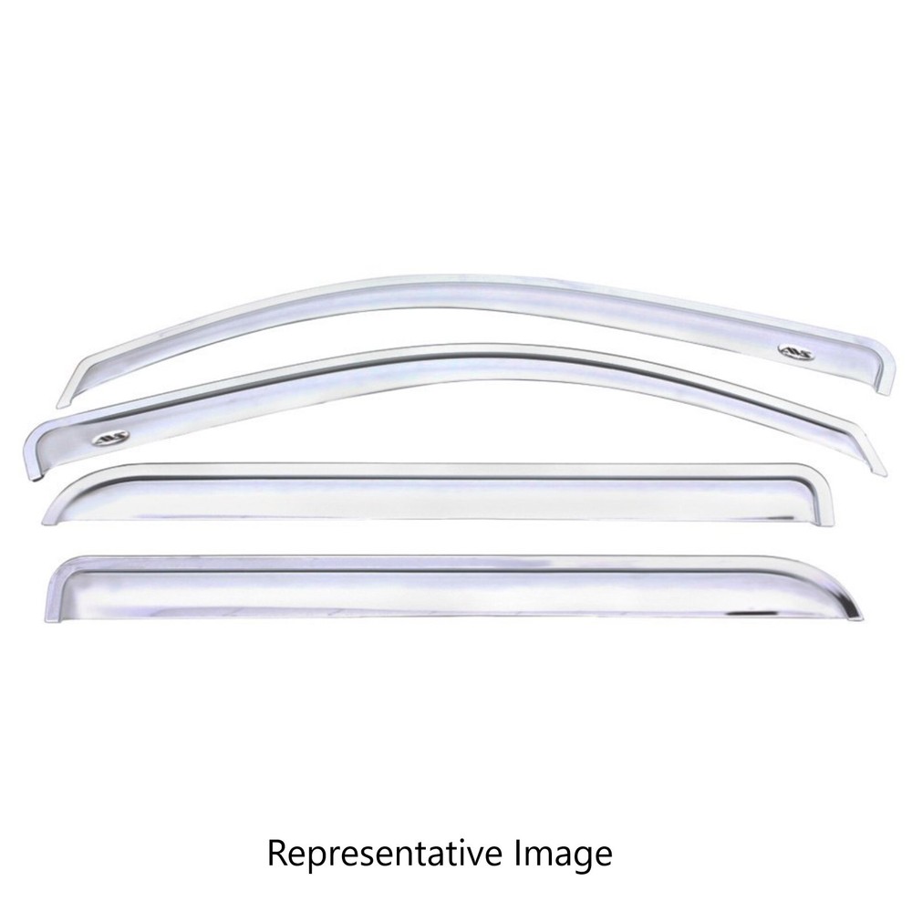 AVS Ventvisor Front & Rear Chromed Plastic Window Deflectors for Ram 2500 3500