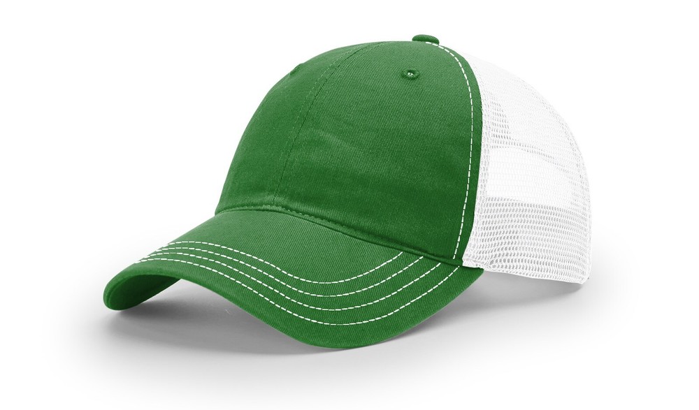 Richardson 111 Garment Washed Trucker Hat Unstructured Mesh Back Relaxed OSFM