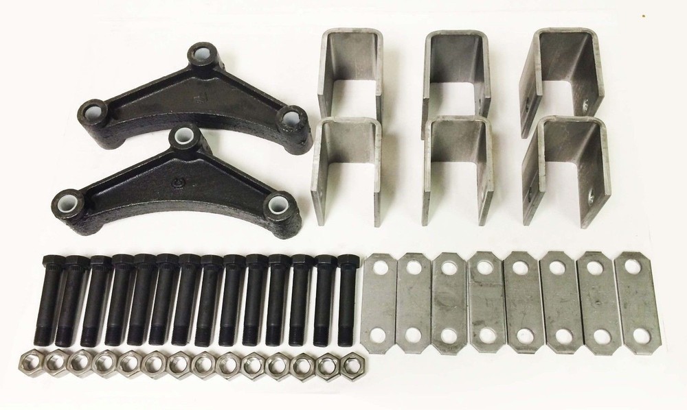 Trailer Leaf Spring Hanger Kit for Double Eye Springs Tandem Axle Suspension