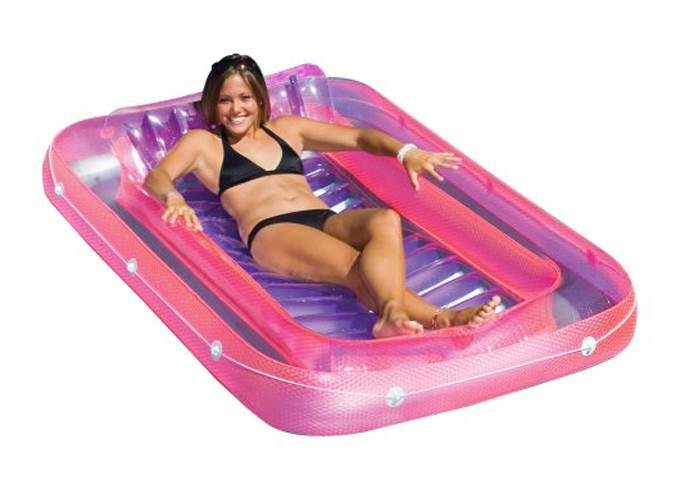 71" Swimming Pool Inflatable Suntan Tub Float Lounge (Open Box)(3 Pack)