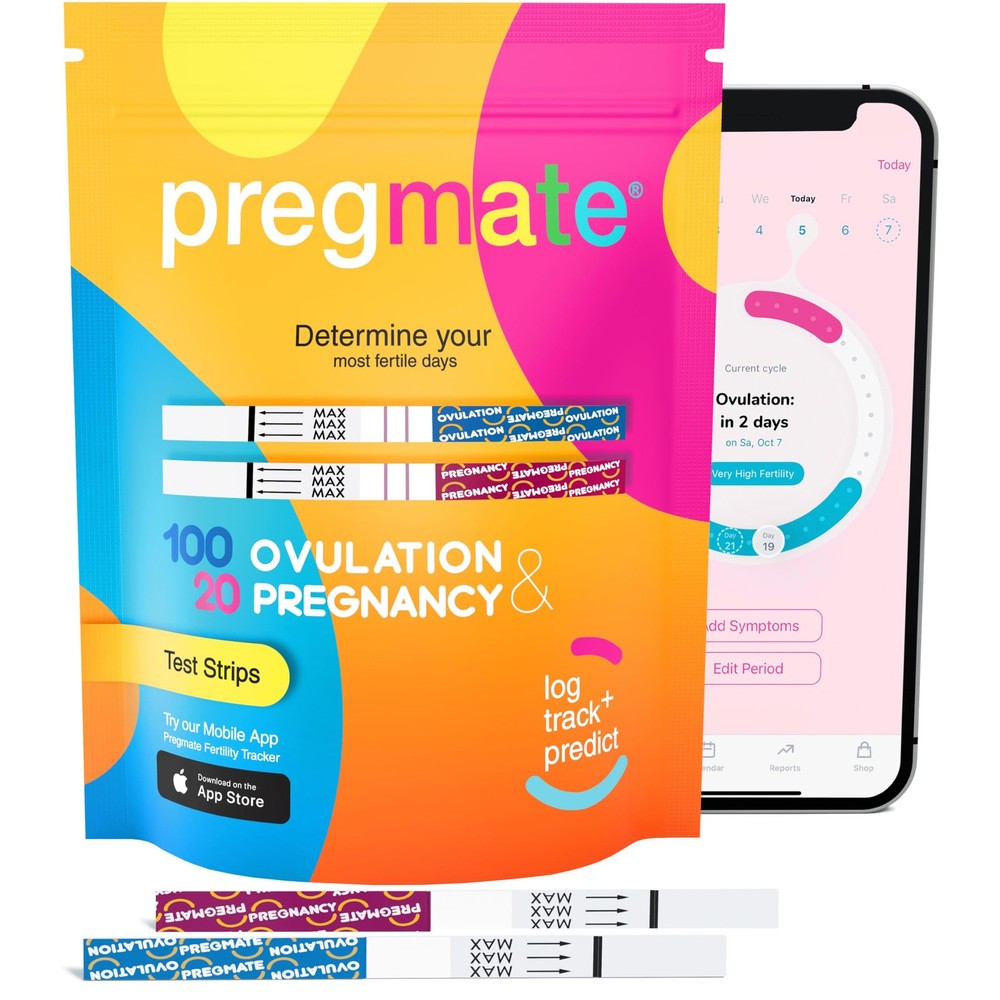 100 Ovulation and 20 Pregnancy Test Strips
