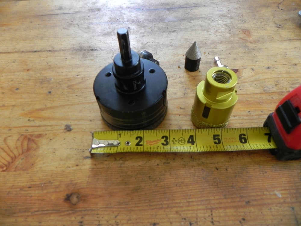 Diamond core drill bits 1.5'' 3'' and 3/4'' cone Tile/stone