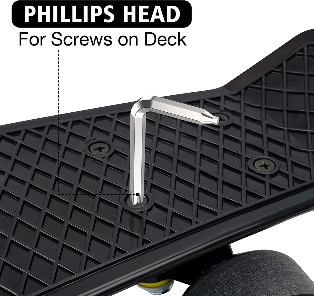 All-In-One Skate Tools Multi-Function Portable Skateboard T Tool Accessory with