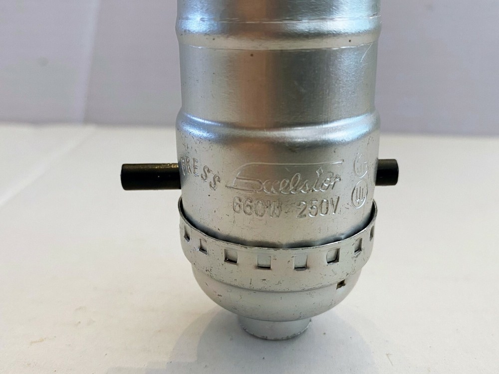 NEW NICKEL PLATE PUSH THRU SOCKET + SHELL + CAP + INSULATOR