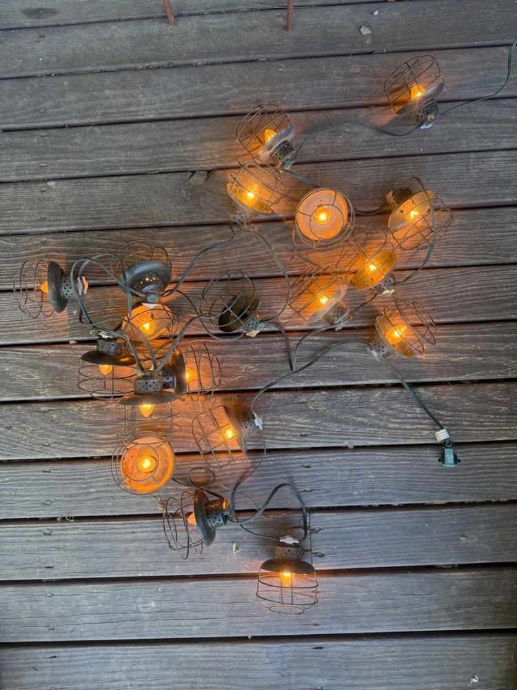 Vintage JetMax Lantern Wire Style String Lights - Set of 3