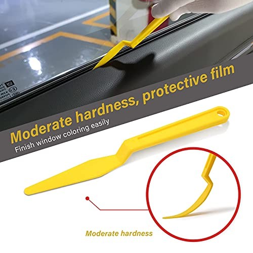 Vehicle Tint Squeegee PPF Tools Car Wrap Kit Corner Shank Scraper Window Water