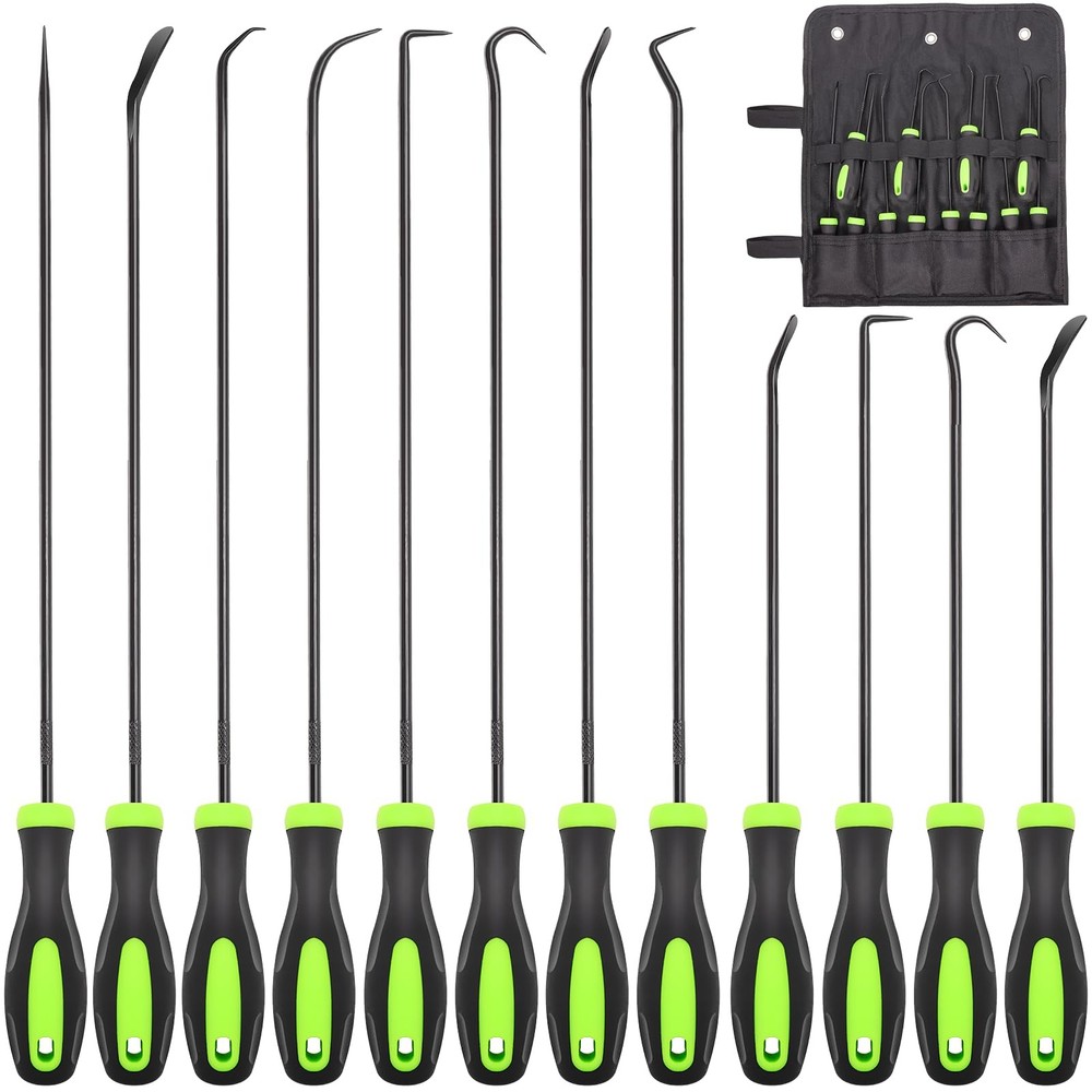 12PCS Automotive Hook and Pick Tool Set,Long & Mini Precision Puller Remover ...