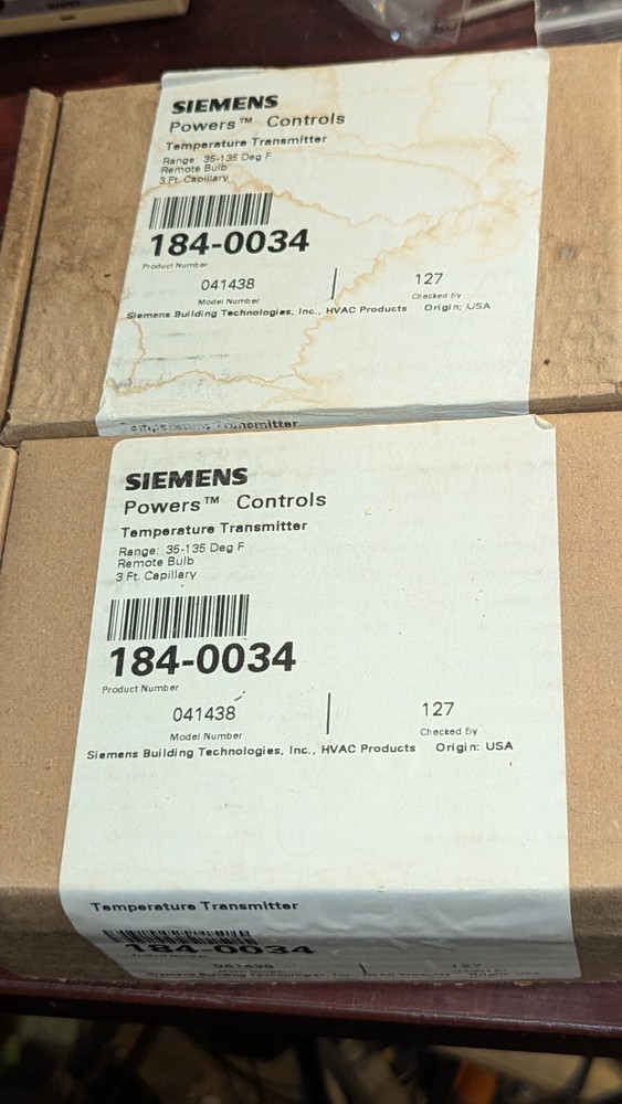 New (1) SIEMENS / POWERS 184-0034 Transmiter Range: 35-135