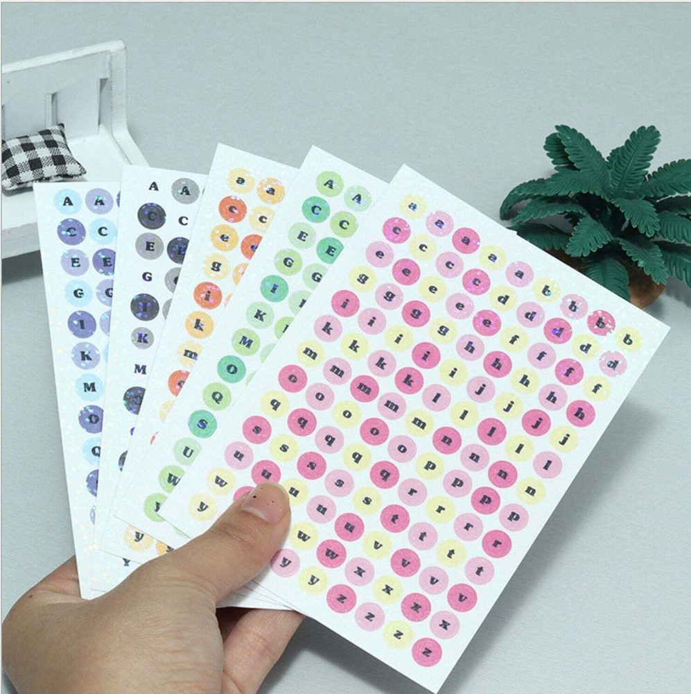 Holographic Letter Sticker Sheets (2 sheets)