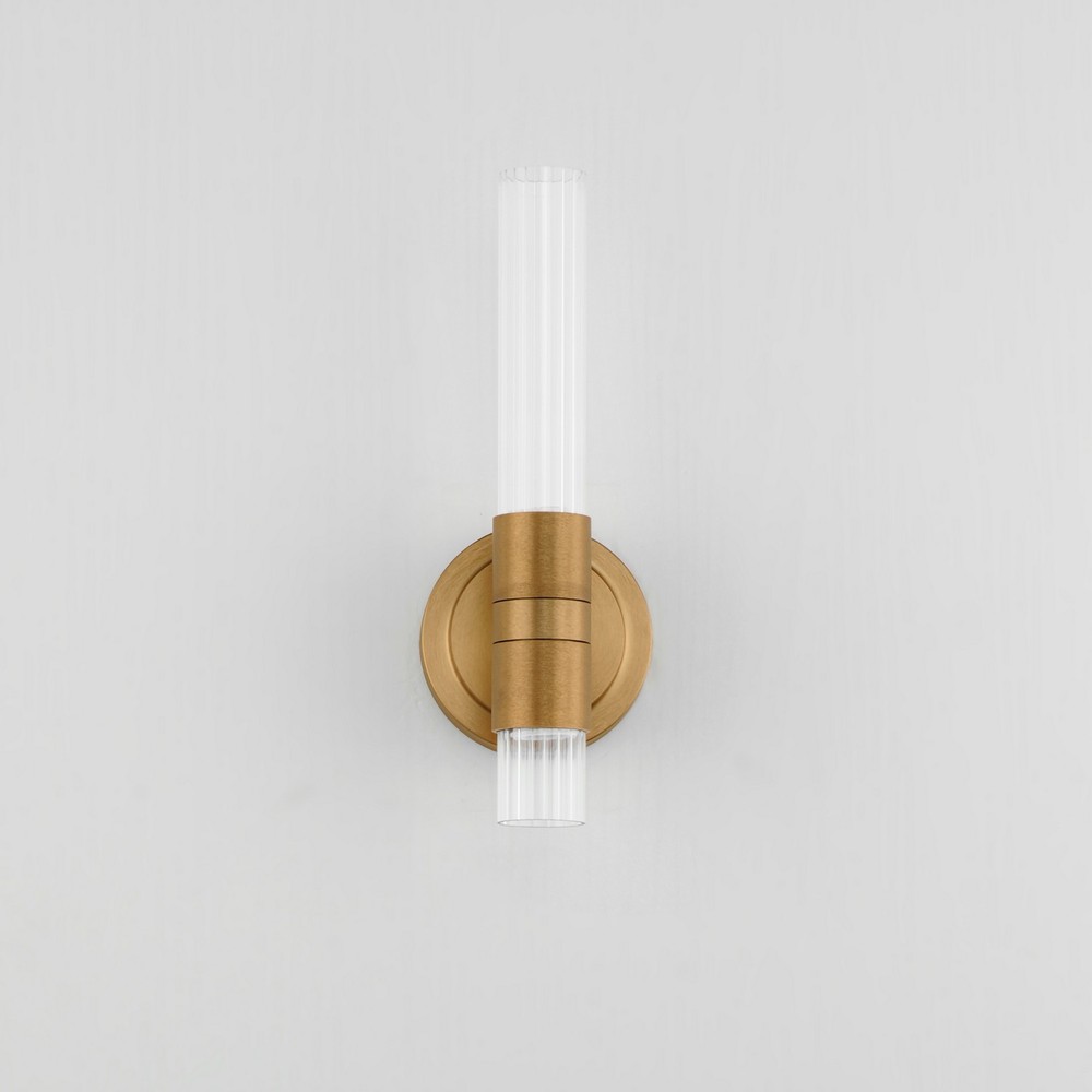 Maxim Ovation 4.25" Single - Gold, Champ, Gld Leaf 2-Light