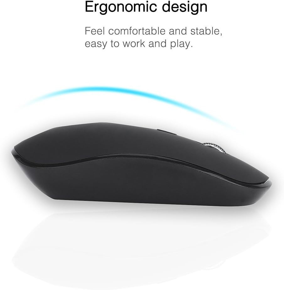 Large Print Wireless Keyboard & Mouse Set for Easy Typing - Ideal for Low Vision