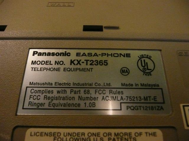 Panasonic KX-T2365 (B-Stock) Phone