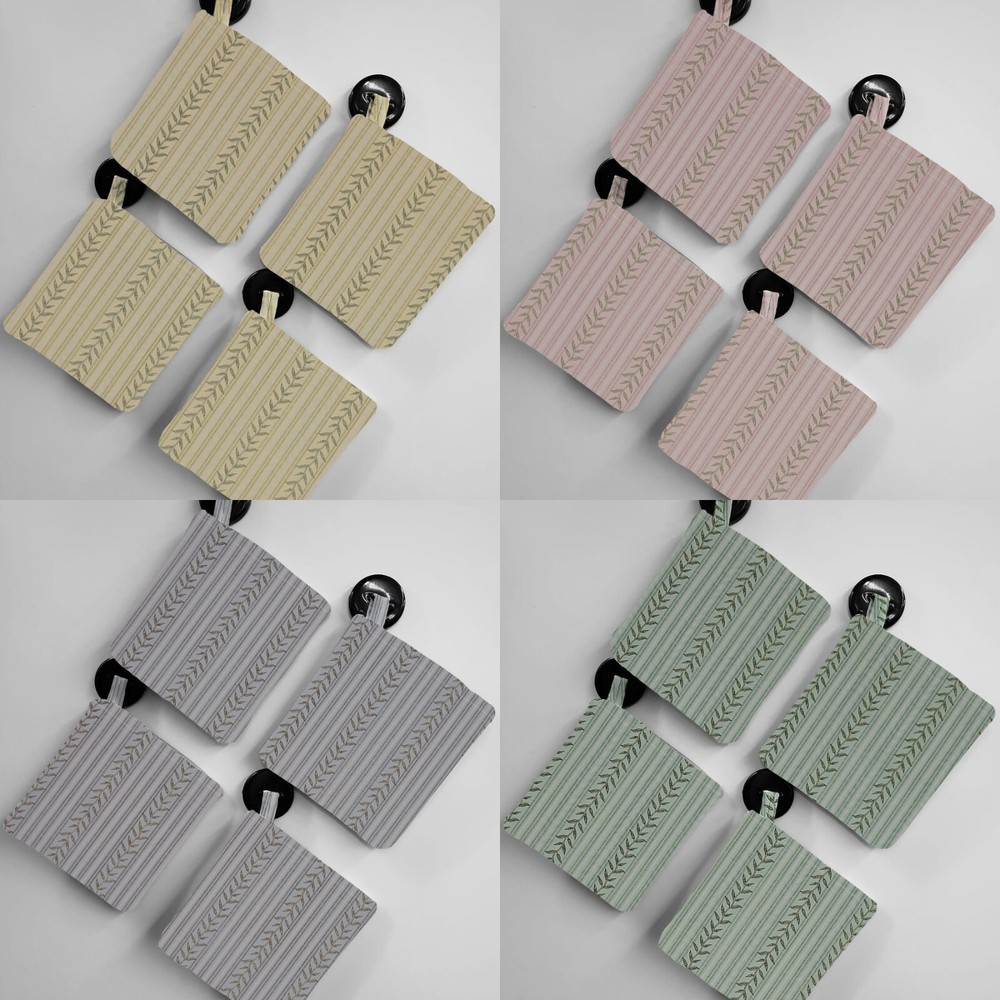 Striped Vines Potholders (4 Colors Available)