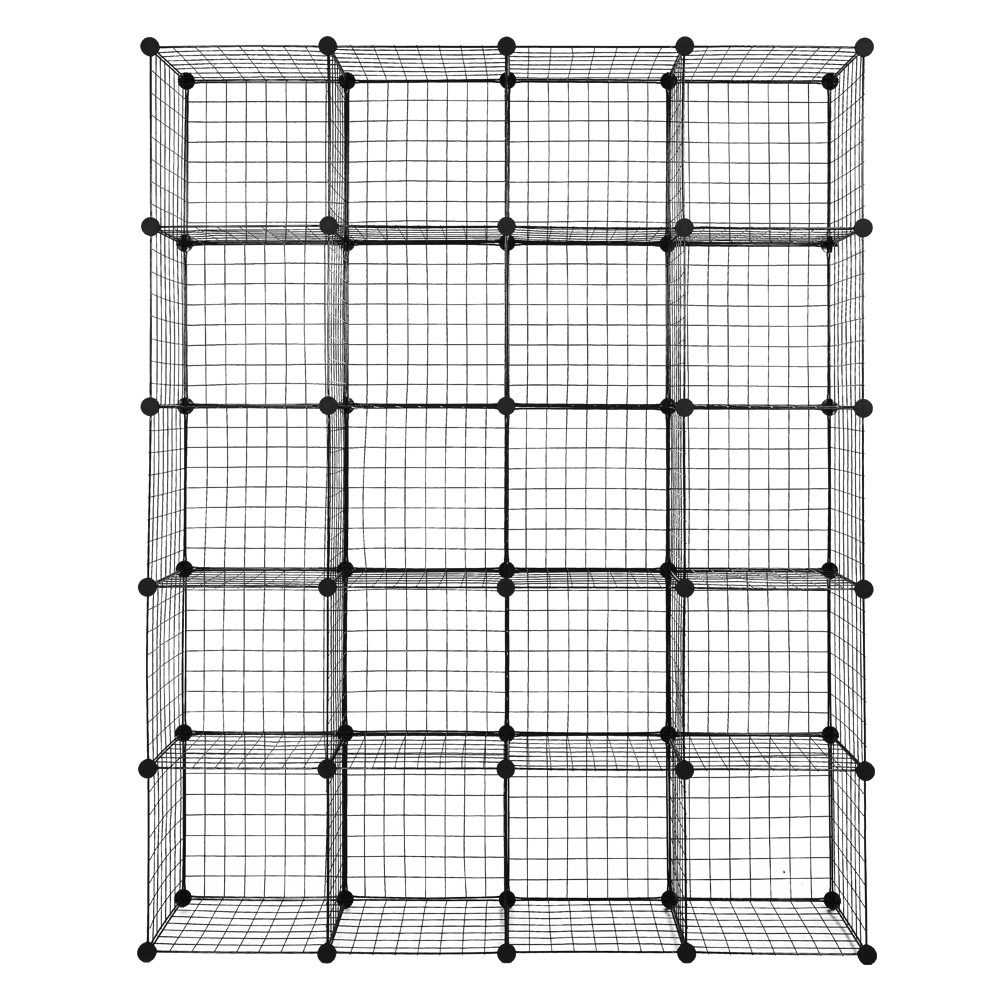 20-Cube Organizer Cube Storage Storage Shelves Wire Cube Shelves Metal Grid