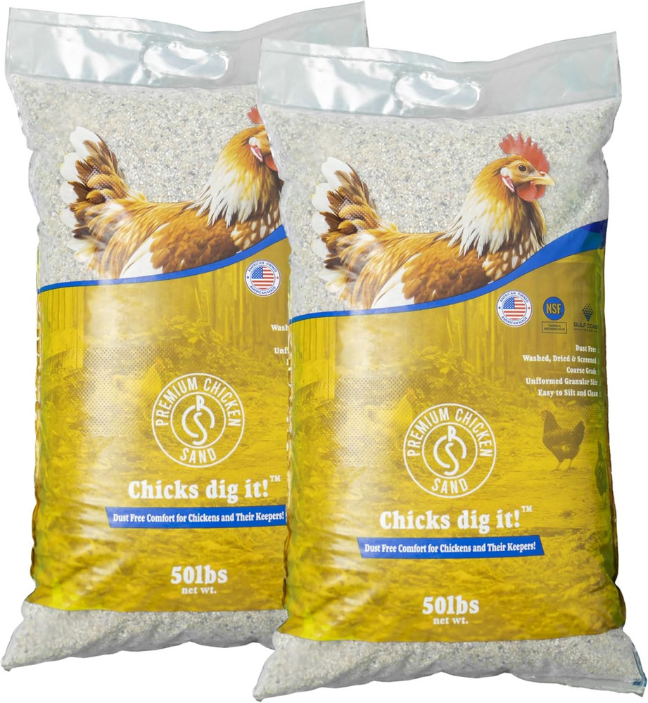 50 Lbs (2-Pack) – Dust-Free, Odor-Control Bedding for Chicken Coops, Nesting Box