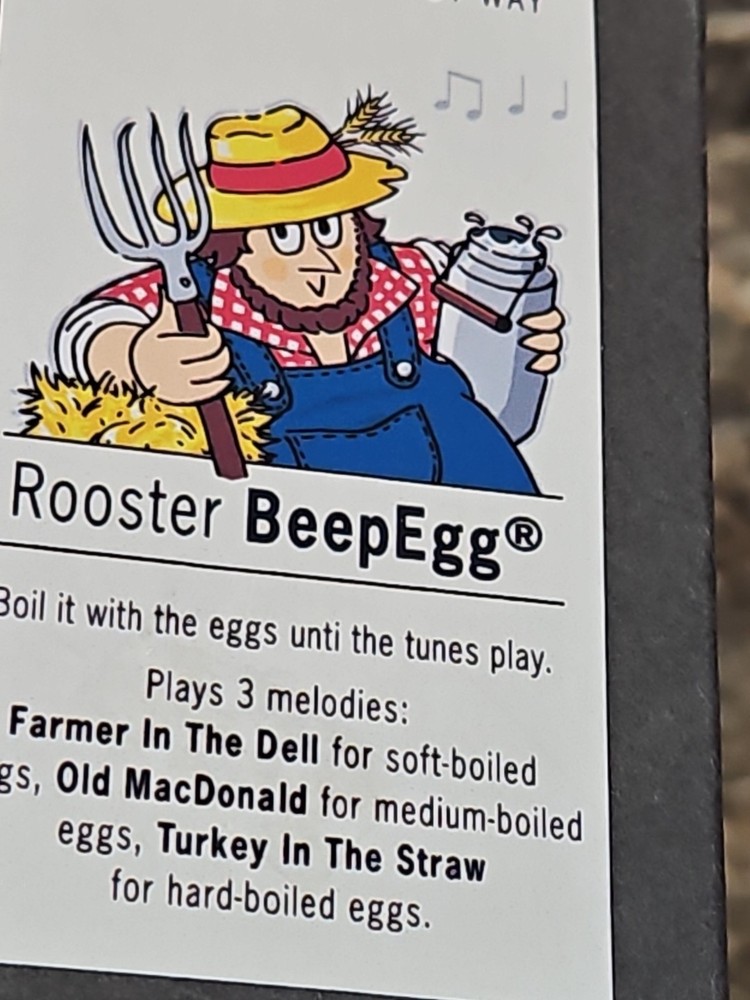 Beepegg Egg Timer, Singing Floating Egg Timer, Chicken Brainstream Rooster