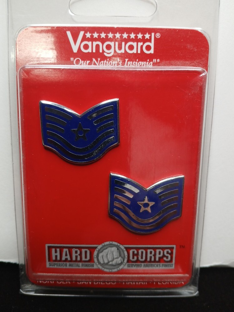 US Air Force Technical Sergeant E-6 Chevron Insignia Lapel Pin