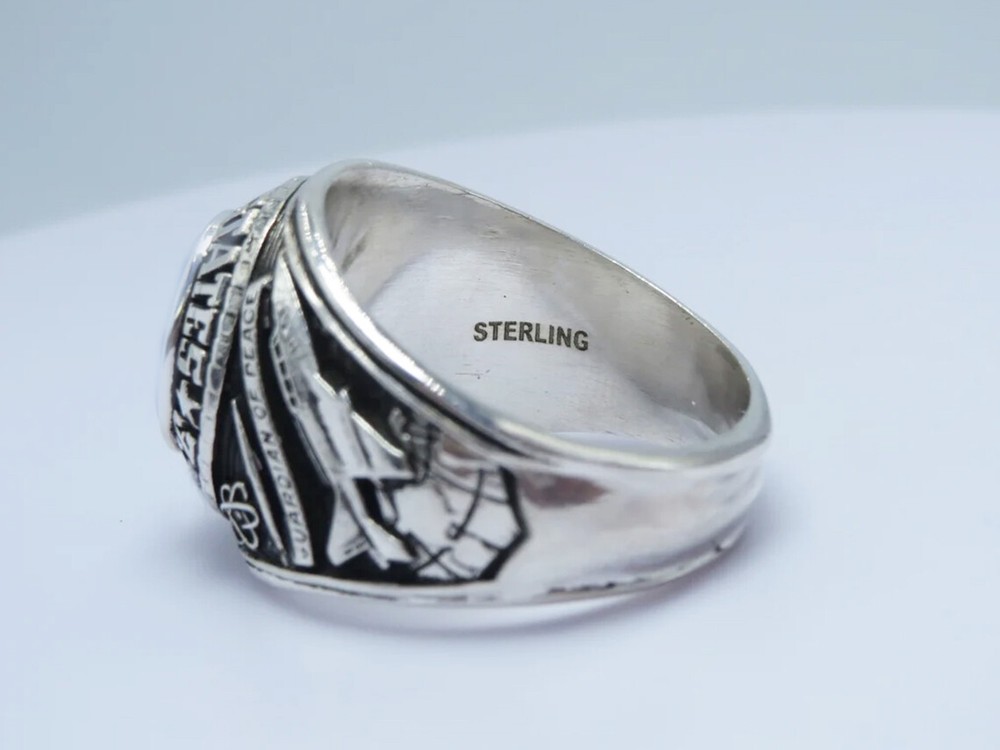 SILVER 925 , RING , USAF , US AIR FORCE RING , USAF , RING , US SIZE 8