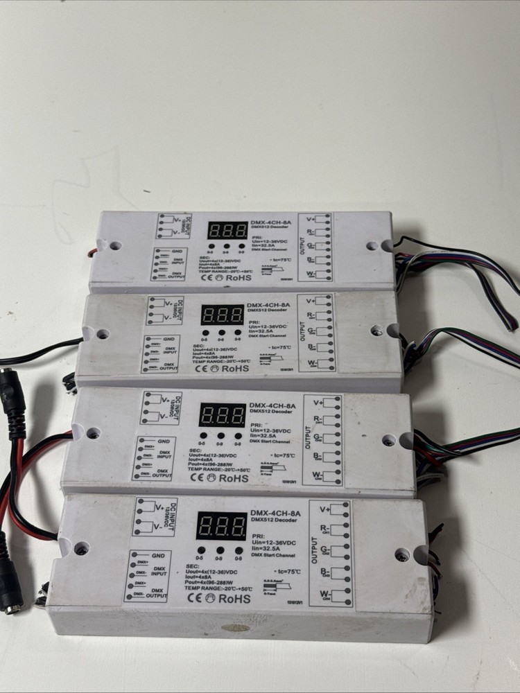 4 Channel LED DMX-4CH-8A DMX512 Decoder
