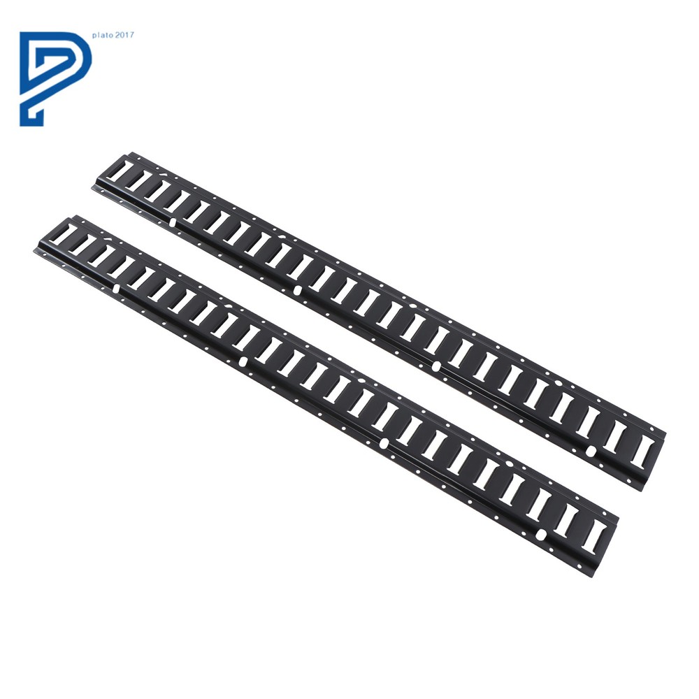 2 Pack 4' E Tie Down Rail Kit For Cargo Trailers Power Coated E-Tracks