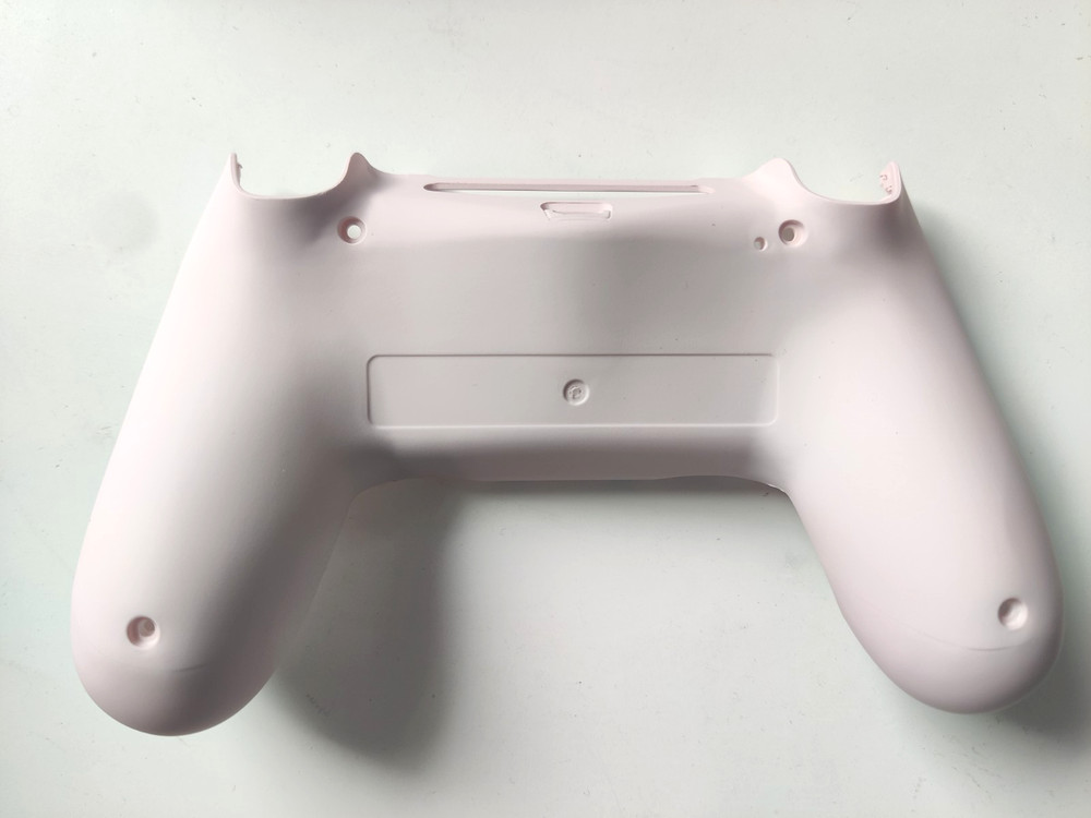 Sakura Pink Blue Soft Touch Back Shell for PS4 Controller Replacement Housing