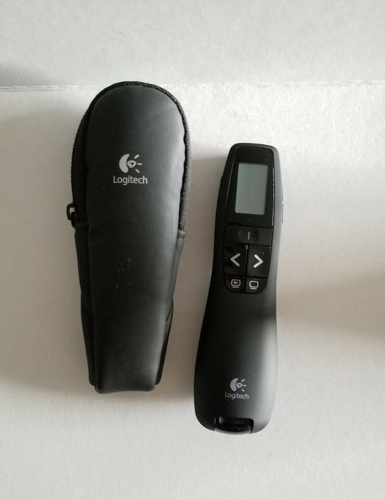 Logitech Professional Wireless Presenter w/Green Laser Pointer 100ft Projection