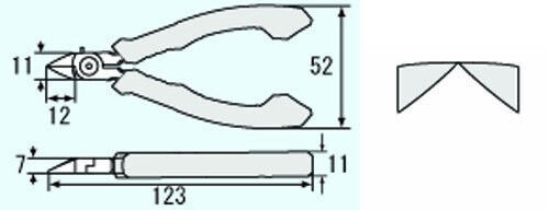PLASTIC CUTTERS side gate moulds tie wraps racket stringing ESD ENGINEER NP-05