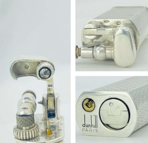 Working Dunhill Gas Lighter silver Sylphide without box