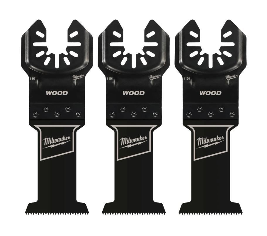Milwaukee 49-25-1103 Oscillating Wood Multi-Tool Blade Kit - 4-Pack TITANIUM HCS
