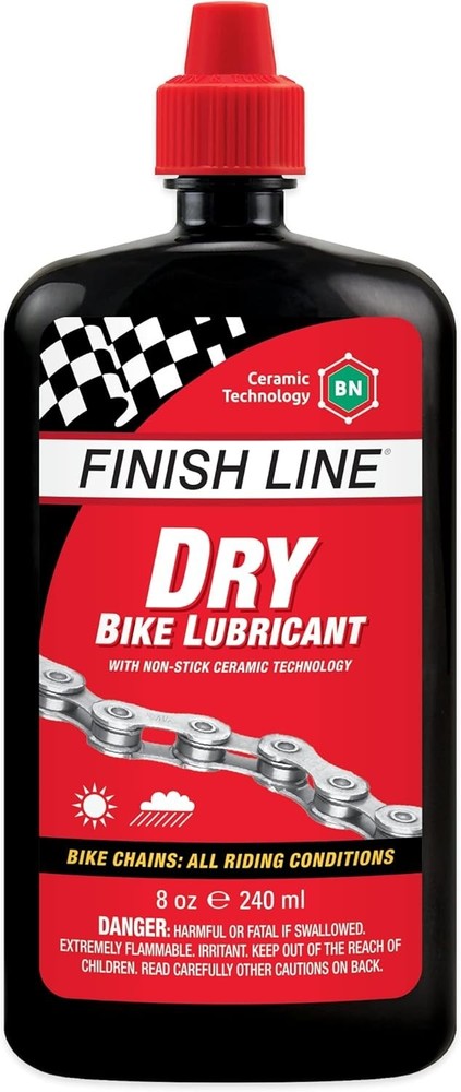 Versatile 8oz Bicycle Chain Lubricant - Minimizes Dirt With Ceramic Tech