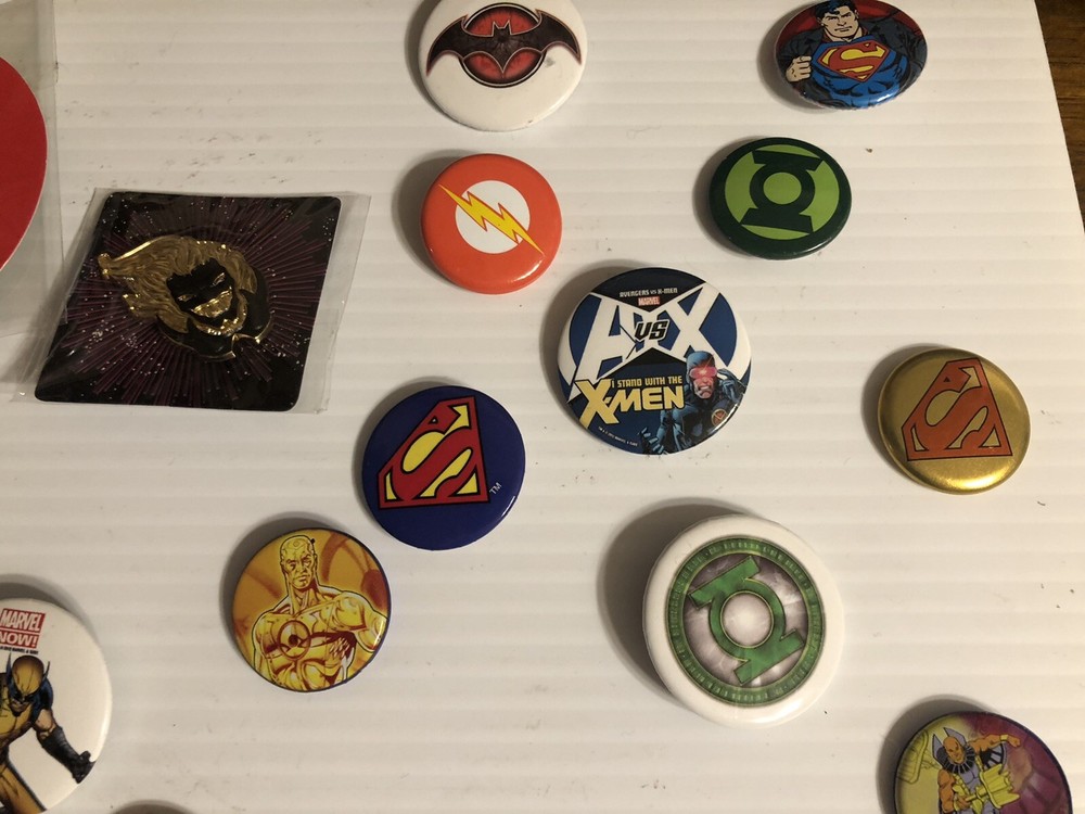 Assorted Dc Marvel Other pins and patches