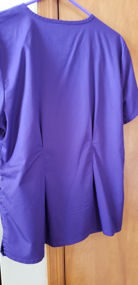 CHEROKEE LUXE PURPLE SCRUB SET