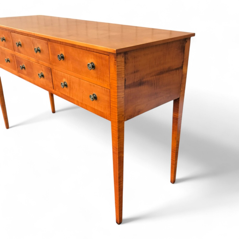 Eldred Wheeler 6 Drawer Tiger Maple Huntboard