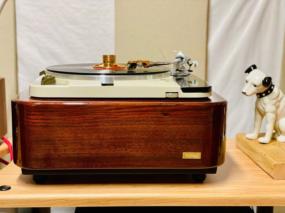 Thorens TD 124 Plinth Plinth Rounded Solid Wood Turntable Plinth