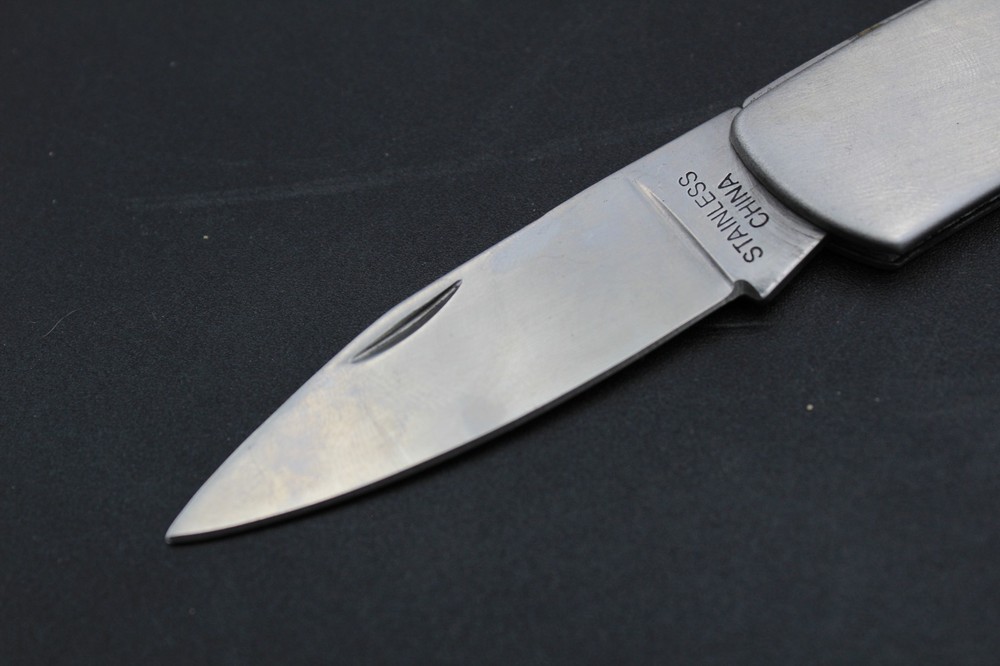 stainless steel unbranded folding pocket knife
