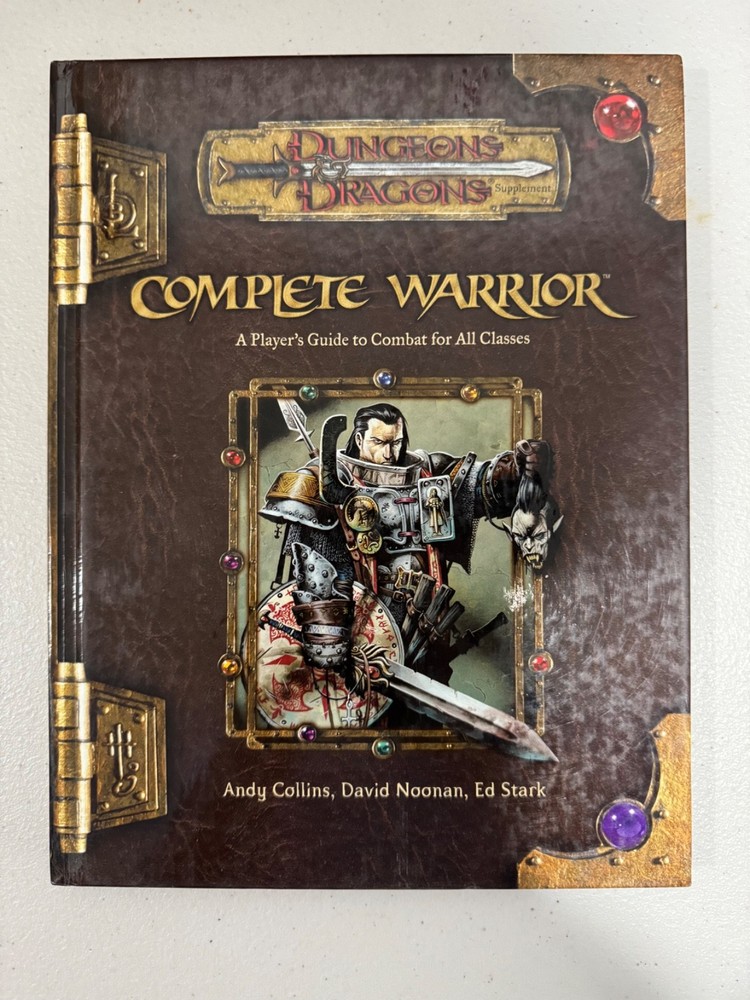 D&D D20 Complete Warrior 1st Print Hardcover Good Condition