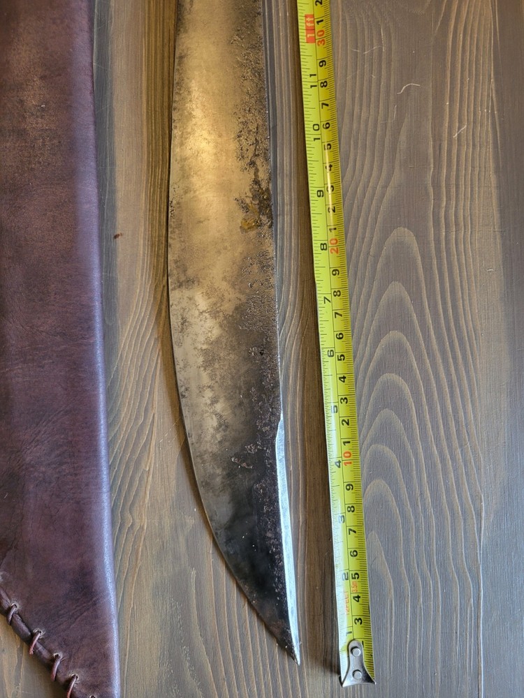 Modified WWI Bolo Dated 1909 w/Custom Sheath