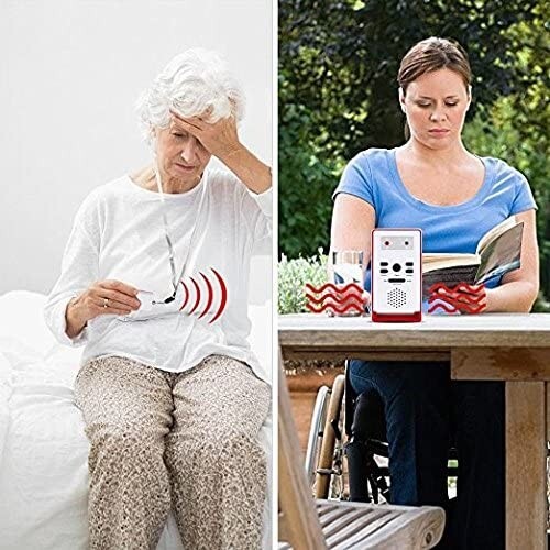 2 Button Elderly Caregiver Panic Putton - Alert System 600' Range - Waterproof