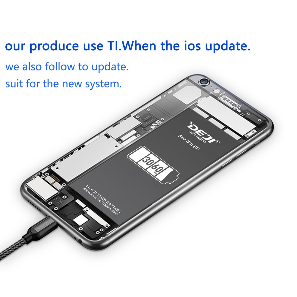 Battery Replacement High Capacity For Apple iPhone 12 11 Pro Max X 8/7 Plus