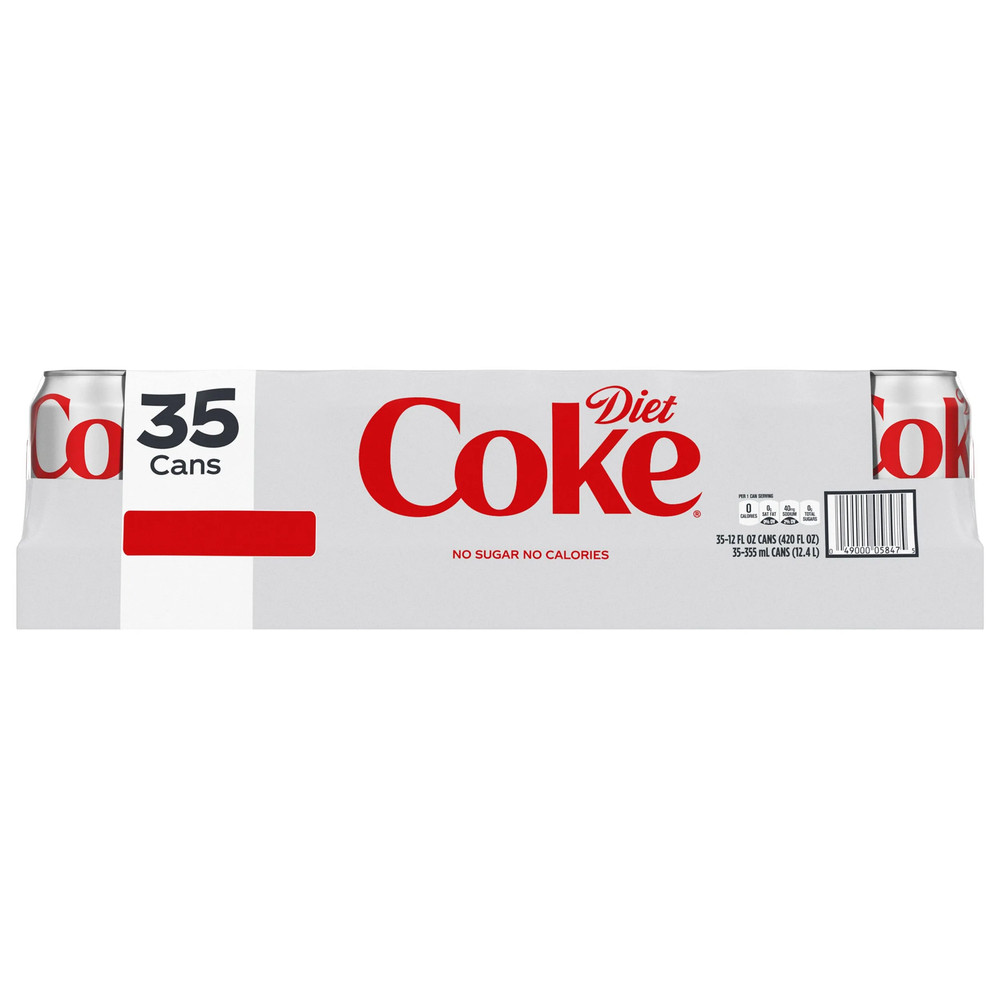 Diet Coke Soda, 12 fl oz, 35-Pack Cans