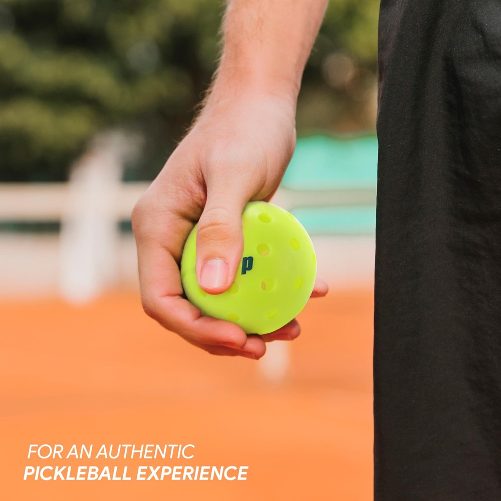 Prince - Performance Pickleballs, Optimized Pickleballs - 3 Pack, Yellow