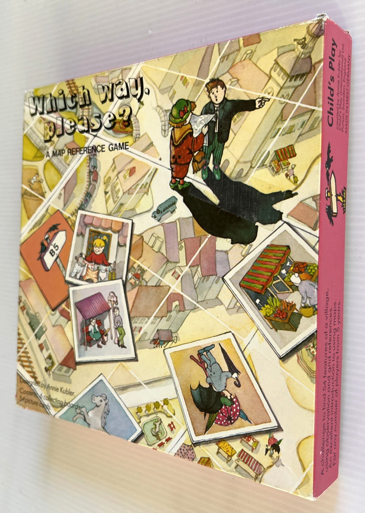 Annie Kubler 1984 Which Way, Please? Map Reference Game Complete RARE VINTAGE