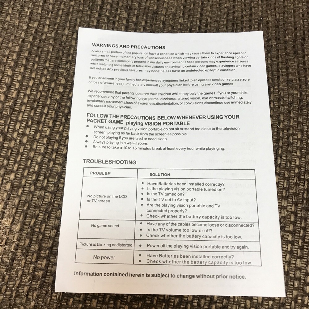 Large Screen Mini Handheld Digital Game System