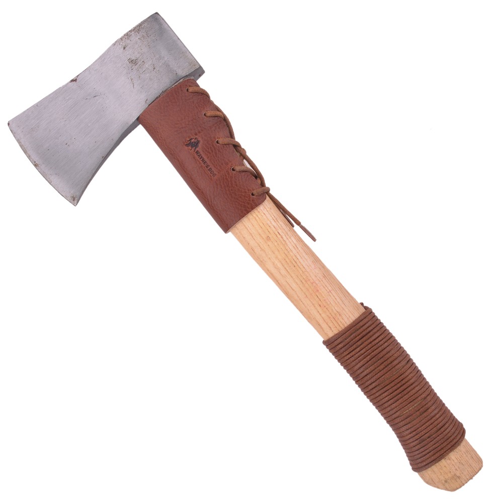 Leather Axe Handle Guard Collar Holster Haft Hatchet Protector Cover With String